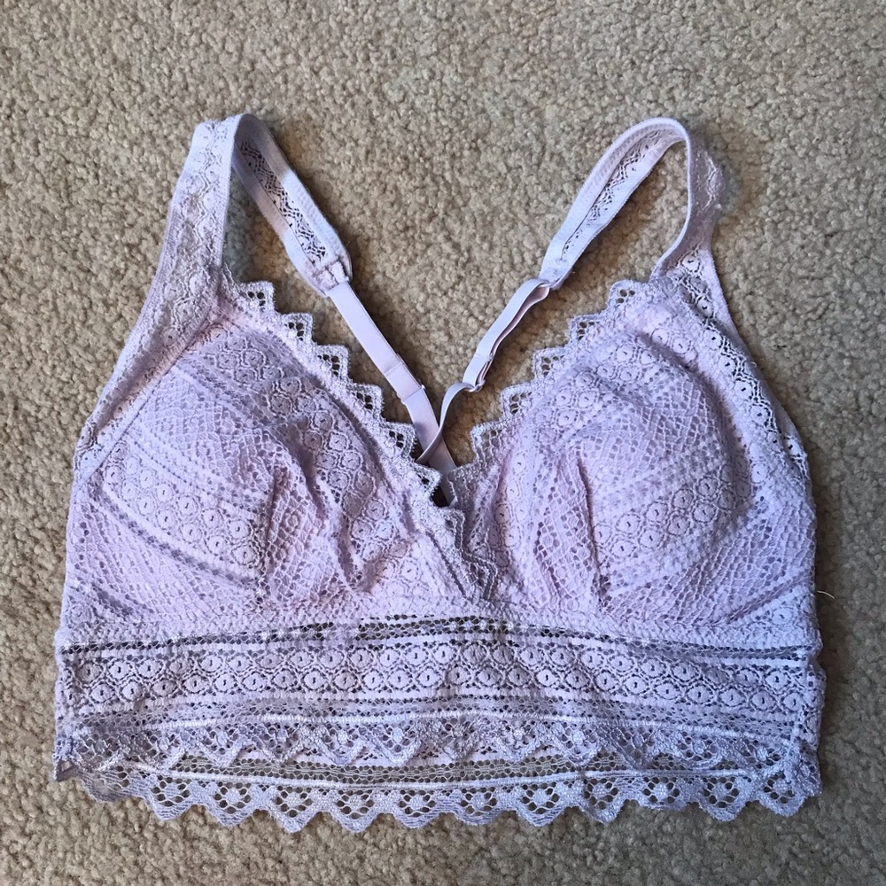 lavender cross-back aerie bralette